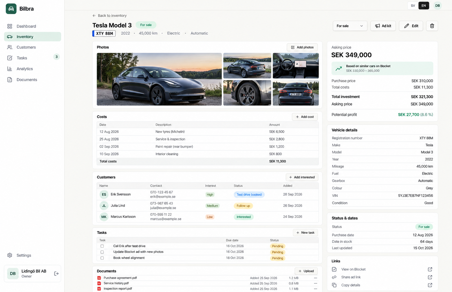 Customer Follow-ups