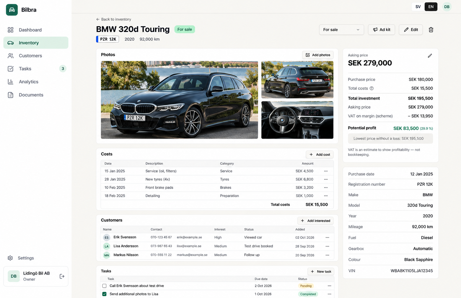 Vehicle Costs